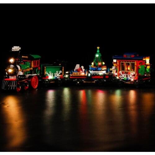 LED Light Up Kit For 10254 Winter Holiday Train Compatile With 36001 (Only LED Light, No Block Kit)