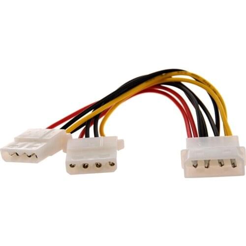 Computer Molex 4 Pin Power Supply Y Splitter Cable