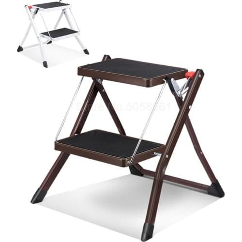 Ladder home indoor two-step small ladder non-slip portable folding ladder herringbone step stool