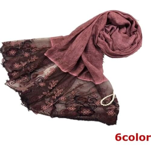 Hot sale luxury black lace plain solid shawl viscose muslim women head scarves hijabs fashion wraps big size gifts 10pcs/lot