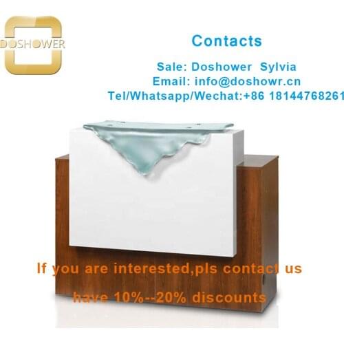 Salon reception furniture with reception counter table for beauty reception desk