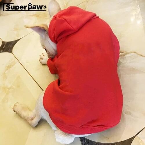 Fashion Dog Clothes Pet Puppy Hoodie Parent-Child Outfit French Bulldog Pug Teddy Jacket Coat for Dogs cat Keeping Warm XQC06