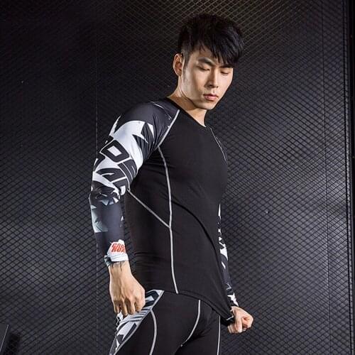 Male Sport Suit Men Running Clothes Sport Wear Yoga Set Gym Fitness Sportswear Basketball Leggings Jogging Mens Sets