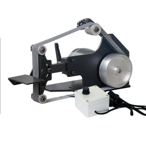 220V Desktop Belt Sander DIY Woodworking Polishing machine 0-7500RPM 762x25MM Belt machine Y