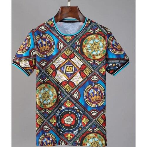 2020 Hot new men leisure printing t shirt nice printed men and women tshirt Hip hop print t-shirt top