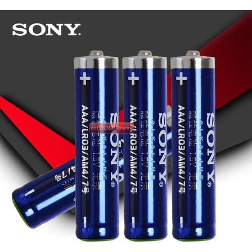 4pcs Sony 100% Original LR03 1.5V AAA Battery Alkaline Batteries No Mercury Dry Battery For Electric Toy Flashlight Clock Mouse