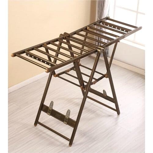 Drying rack floor aluminum folding drying rack baby diaper clothes indoor and outdoor balcony cool clothes rack