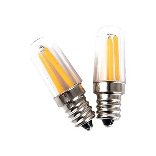 Mini E14 E12 LED Fridge Freezer Filament Light COB Dimmable Bulbs 1W 2W 4W Lamp Warm / Cold White Lamps Lighting