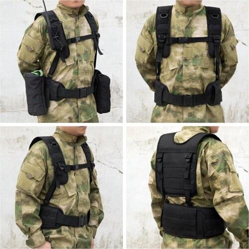 Tactical Chest Rig Vest Military Hunting Gear Paintball Airsoft Harness Padded Belt Outdoor Training Combat Protective Vest