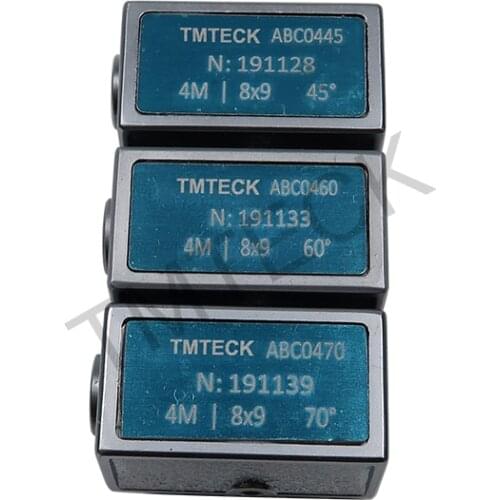 ABC Angle Beam Probe ULTRASONIC TRANSDUCER 4Mhz 8X9mm 45 +60+70 degree 3pcs