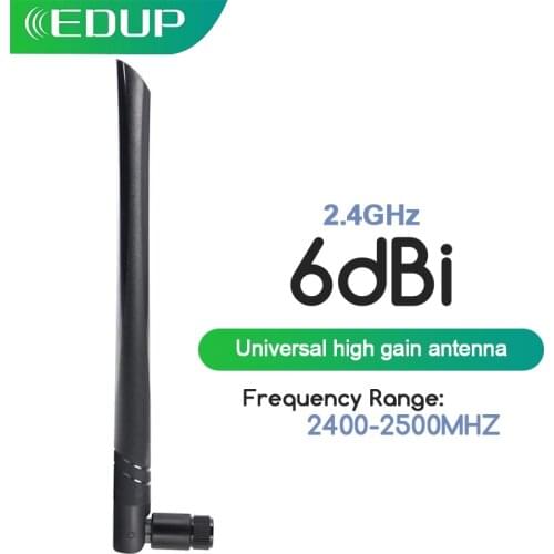 EDUP Wireless WIFI Universal Antenna 2.4Ghz Super High Gain Increase efficiency 6dBi Wifi Signal Amplifier Signal Range Extender