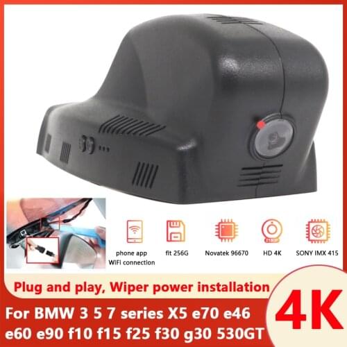 4K Easy to install Car DVR Wifi Video Recorder Dash Cam Camera For BMW 3 5 7 series X5 e70 e46 e60 e90 f10 f15 f25 f30 g30 530GT