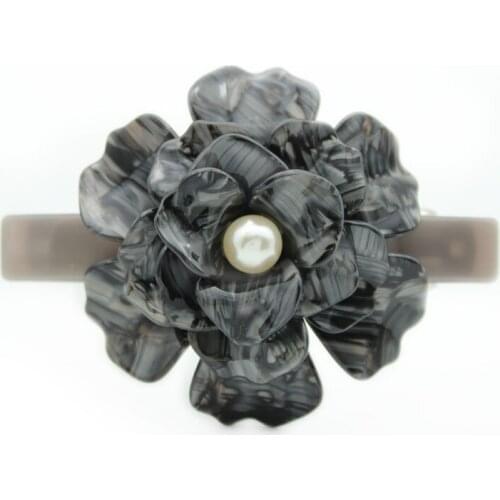 Trendy Hair Ornament Barrette - Cellulose Acetate Pearl Hair Accessory - Hair Jewelry - Hair Clip for Women Tiara Braids Party