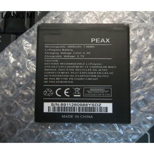 High quality peax 3.7v 1800mAh Battery For Wiko peax Mobile Phone with phone stander