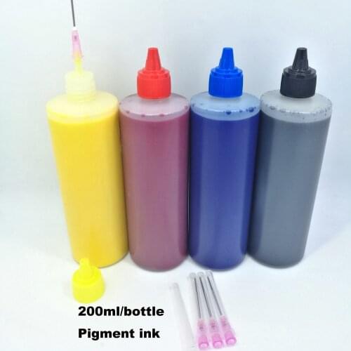 YOTAT 4*200ml/bottle Universal Refill Pigment Ink For Brother For CANON For Epson For HP Printer All Inkjet Printer