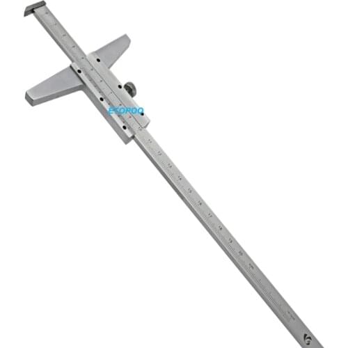 0-200mm 0.02mm stainless steel Depth vernier caliper with hook depth gauge depth measuring tools paquimetro