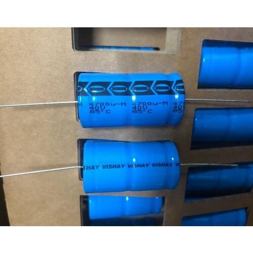 100% orginal and new 4700U-M 40V VISHAY 4700uF 40V 20% (21 X 38mm) Axial 0.072 Ohm 1940mA 8000h 85°C 4700UF40V best qualtiy