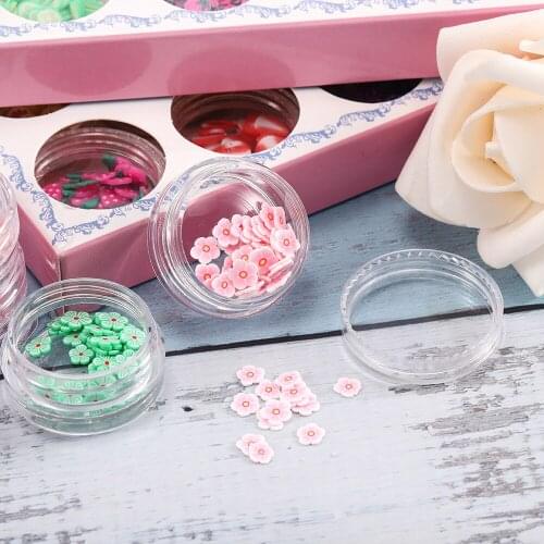 12 Bottles/Pack 12 Style Resin Filler Mixed Fruit Flower Polymer Soft Clay Slime Slice Animal Filling Epoxy Resin Mold for Craft