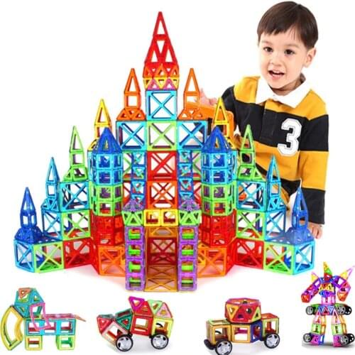 135PCS Big Size Magnetic Constructor Set Boys Girls Building Magnets Toy Magnetic Blocks Educational Toys For Children