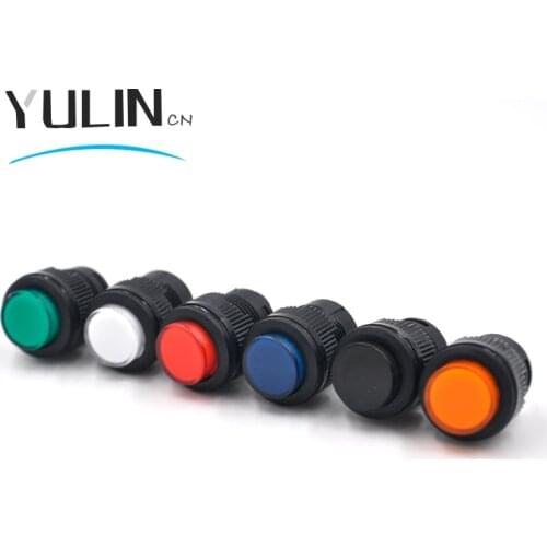 5pcs/lot R16-503AD 16mm with 3V Led Self Lock Latching OFF- ON Push Button Switch maintained fixed push button switch