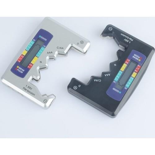 Digital Battery Tester Battery Capacitance Diagnostic Tool Universal Tester LCD Display Check For AA AAA 9V/1.5V Button Battery
