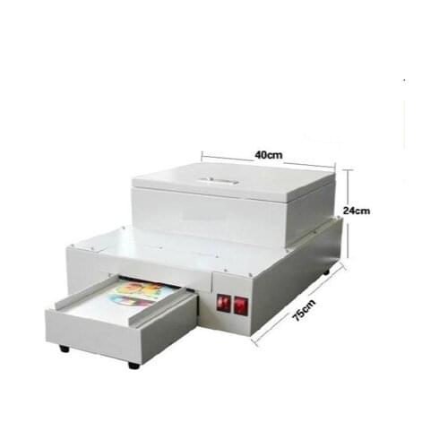 CD/DVD CD Laminating Machine Desktop UV Coating Machine, DVD Over Oiling Photo Laminating Machine Light Solid Coating Machine YZ