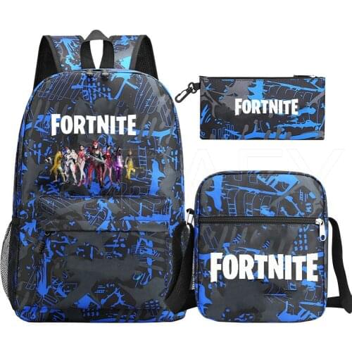 FORTNITE Game Backpack For Teenage Bag Girls Boys 3Pcs/Sets Impostor Rugzak School Bagwith Cute Pencil Case