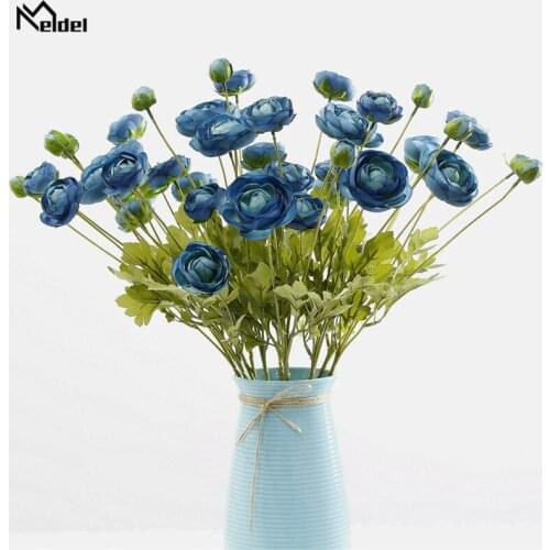 Meldel Artificial Camellia Table Decoration Artificial Flower Home Furnishing Simulation 4 Camellia Branch Wall Decoration