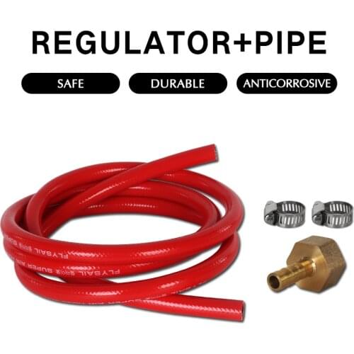 Gas Grill Pipe Connection Kit Set G1/2 Male Regulator Fuel Line Pipe Suitable Clamps UK Use