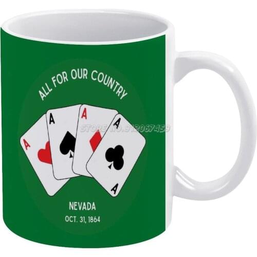 Nevada Coffee Mugs Ceramic Personalized Mugs 11 Oz White Mug Tea Milk Cup Drinkware Travel Mug Nevada United States States Usa S