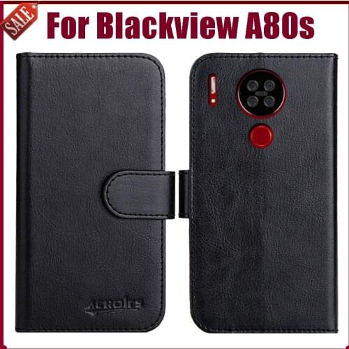 Hot! Blackview A80s Case 6.22" Fashion 6 Colors Flip Soft Leather Wallet Protective Cover For Blackview A80s Case Phone Bag
