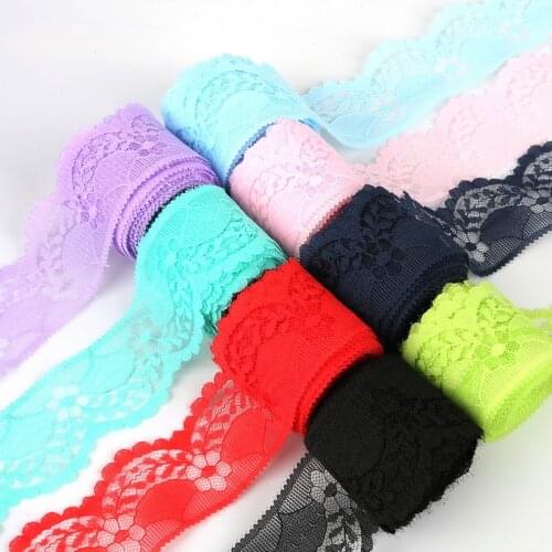 Fashion 5 yards/lot 13 Colors Lace Ribbon DIY Embroidered Net Lace Trim Fabric For Sewing Decoration Supplies