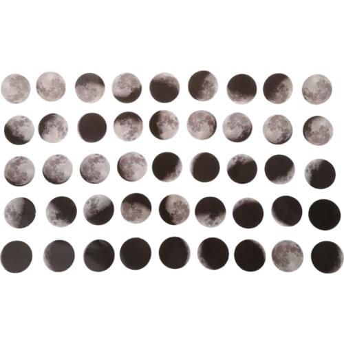 Phase Of The Moon Planet Scrapbooking Sticker Stationery School Office Supplies