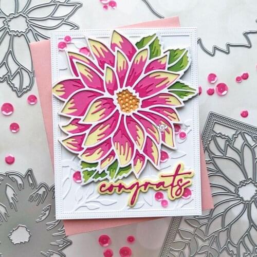 New Flower leaf frame metal Cutting Dies Stencils DIY Scrapbooking Paper/photo Cards Embossing Dies