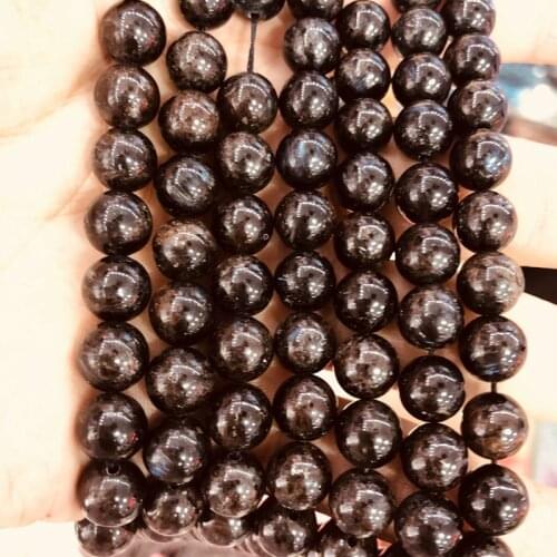 Wholesale Natural Black Charoite Beads 6mm 8mm 10mm12mm Round Gem Stone Loose Beads for jewelry,1 of 15" strand