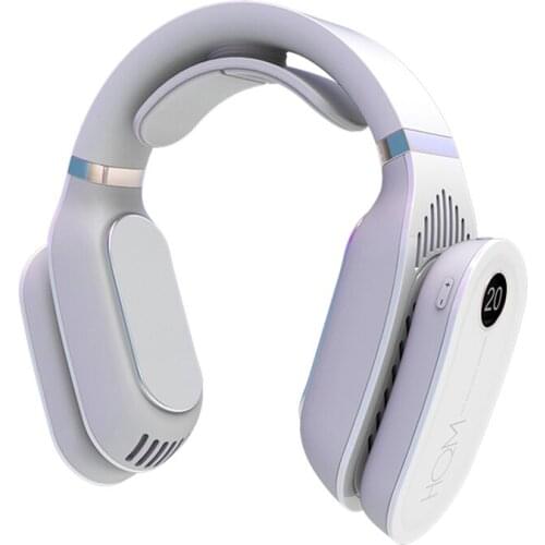 Hanging Neck Heating and Cooling Instrument, Cooling and Heating Air Conditioning Fan, 2600MAh,Cooling and Heating Combo