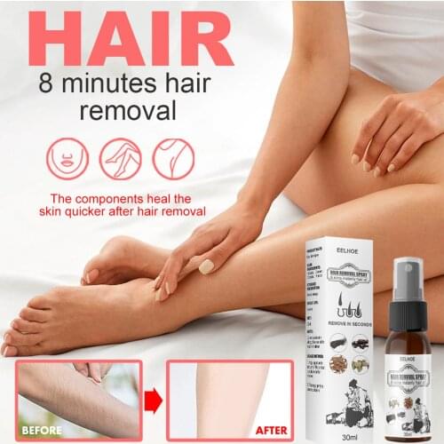 30ml Permanant Hair Growth Fast Removal Inhibitor Spray Beard Bikini Intimate Legs Body Armpit Painless Facial Stop Hair
