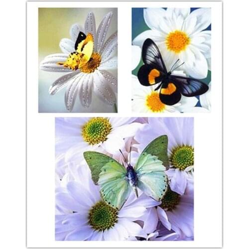 Needlework Diamond Embroidery Butterfly Cross Stitch 5D Diamond Painting Animals Home Decor Bead Picture Handicraft Art
