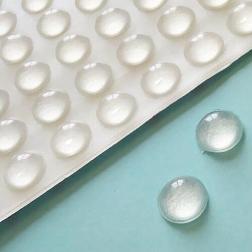 100PCS 8*2.5MM SELF ADHESIVE SOFT ANTI SLIP BUMPERS SILICONE RUBBER FEET PADS GREAT SILICA GEL SHOCK ABSORBER CABNET SILENCER