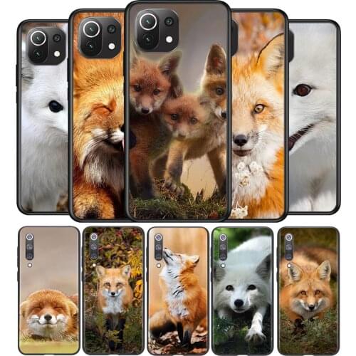 Smart And Lovely Fox Silicone Cover For Xiaomi Mi Note 11 11T 11i 10i 10T 10 9 9T 9 SE Lite Pro Ultra Phone Case