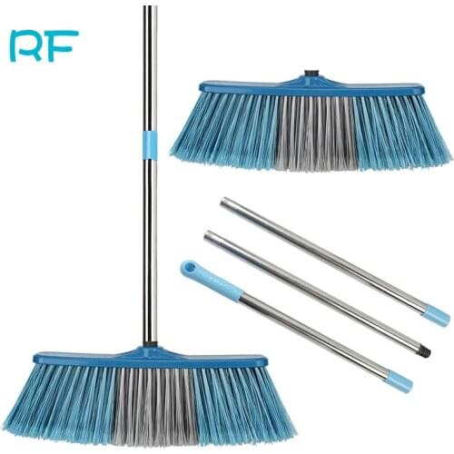 Big Floor Cleaning Broom Adjustable Long Handle Stiff Bristle Grout Brooms Scrubber for Cleaning Outdoor Courtyard Warehouse 1Pc
