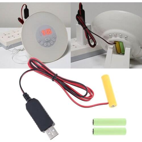LR03 AAA Battery Eliminator USB Power Supply Cable Replace 1 to 4pcs 1.5V AAA Battery For Electric Toy Flashlight Clock LED