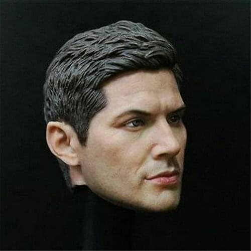 In Stock 1/6 Dean Winchester Head Sculpt Jensen Ackles Head Carving Model Fit 12" Male Action Figure Body