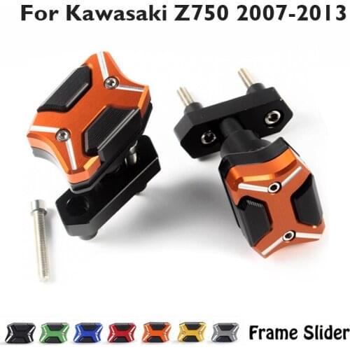 Motorcycle Frame Slider Crash Guards Protector Pad Cover Falling Protection for Kawasaki Z750 2007 2008 2009 2010 2011 2012 2013