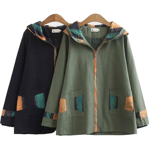 New oversize women trench coat spring autumn hooded windbreaker female plus size 4XL zipper casual outerwear 100kg can wear 3261