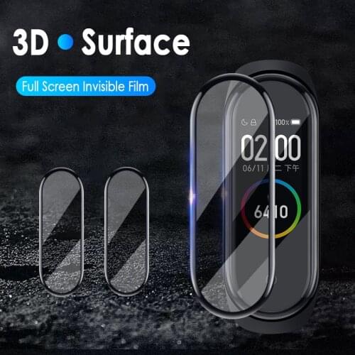 1/5pcs Full Screen Protective Film For XiaoMi Mi Band 5 Explosion-proof Scratch-resistant Non-tempered Glass Screen Protector