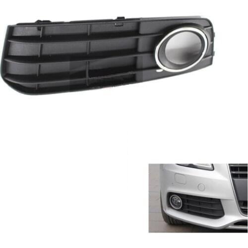1pc Left/Right Car Front Bumper Fog Light Grille Grill Cover for Audi A4 B8 A4L 2009 2010 2011 2012