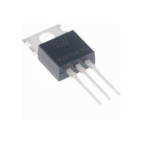 10pcs/lot BT137-600E TO220 BT137-600 TO-220 BT137 Triacs sensitive gate 8A/600V new and original In Stock