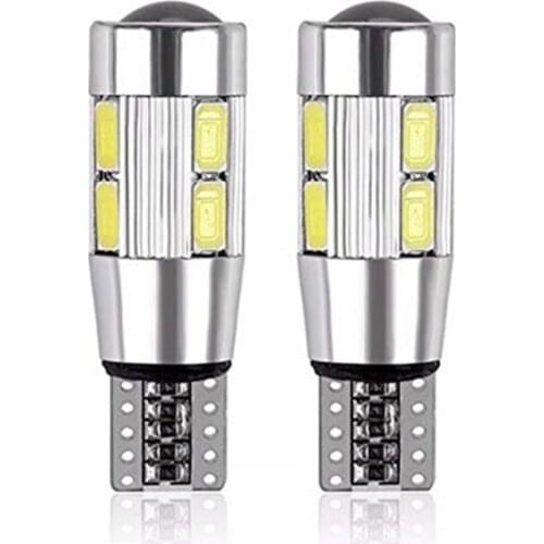 4PCS Car 5W5 LED Bulb T10 W5W LED Signal Light Canbus 12V 6000K Auto Claerance Wedge Side Reverse Lamps 5630 6SMD Blue No error