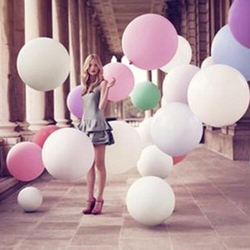 5PC 36 inch Birthday Balloons Wedding Party Celebration Decor Ballon Giant Matte Latex Balloons Helium Happy Birthday Balloon